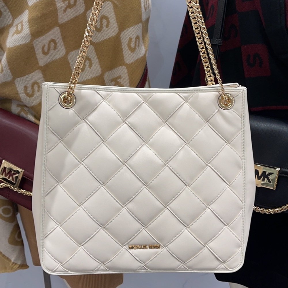 Michael Kors MK Regina Shoulder Bag Soft Leather Large Conv Bag - Picture 7 of 16